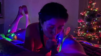 Sucks under the tree lights