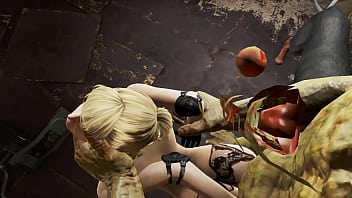 Fallout 4 blond babe takes mutant cock