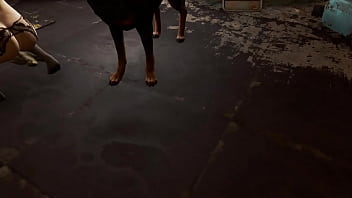 Fallout 4 blond babe takes mutant cock