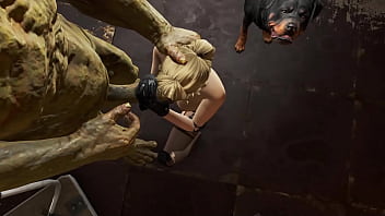 Fallout 4 blond babe takes mutant cock