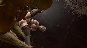 Fallout 4 blond babe takes mutant cock