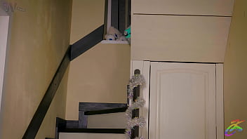 Horny holiday anal double fisting under christmas tree