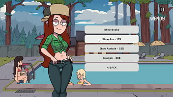 Wendy using her boobs