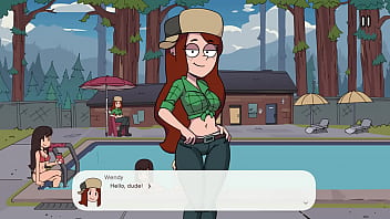 Wendy using her boobs