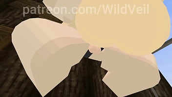 Futa and girl girl fuck video game animation