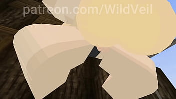 Futa and girl girl fuck video game animation