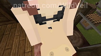 Futa and girl girl fuck video game animation