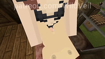 Futa and girl girl fuck video game animation