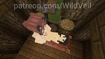 Futa and girl girl fuck video game animation