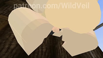 Futa and girl girl fuck video game animation