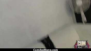 Horny ebony bukkake gangbang 25