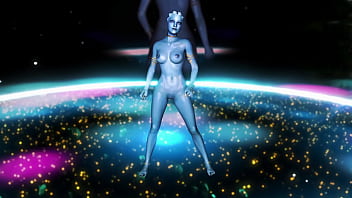 Youthful fit liara t'soni shakes her ass to music to seduce partner into sex