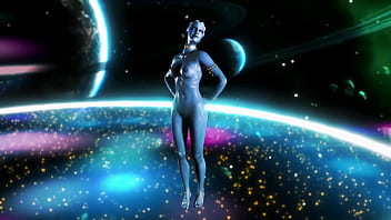 Youthful fit liara t'soni shakes her ass to music to seduce partner into sex