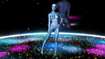 Youthful fit liara t'soni shakes her ass to music to seduce partner into sex