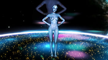 Youthful fit liara t'soni shakes her ass to music to seduce partner into sex