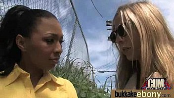 Ebony babe sucks group of white guys 5 Ebony babe sucks group of white guys 5