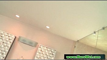 Nuru massage with nuru gel and wet blowjob video 02