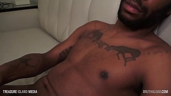 Hung Thick Black Stud Milks His Cock thumbnail