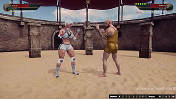 Broadzilla vs aaron nf3d mixed mma combat maledom arena