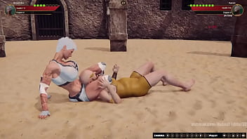 Broadzilla vs aaron nf3d mixed mma combat maledom arena