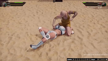 Broadzilla vs aaron nf3d mixed mma combat maledom arena