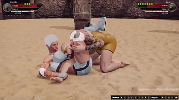 Broadzilla vs aaron nf3d mixed mma combat maledom arena