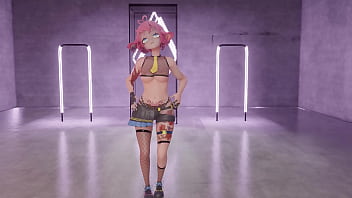 Vtuber strips & dances to kpop mmd