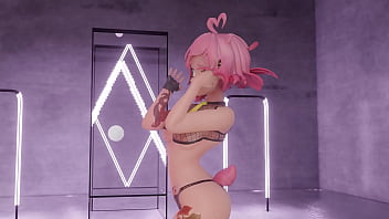 Vtuber strips & dances to kpop mmd