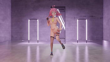 Vtuber strips & dances to kpop mmd