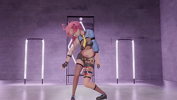 Vtuber strips & dances to kpop mmd