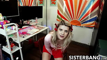 The slim blonde dez hansen found herself deeply engaged with the substantial penis of her stepbrother