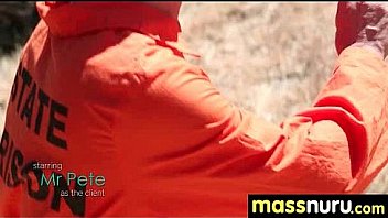 Nuru massage ends with a hot shower fuck 5