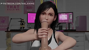 Tifa does a handjob and likes it Tifa does a handjob and likes it