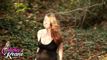 Hot 18 year old masturbating outdoors