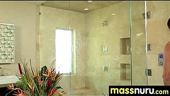 Nuru massage ends with a hot shower fuck 7