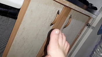Lesbian fetishist tongue fucked my feet