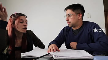 Fucking my new english teacher in my parents house