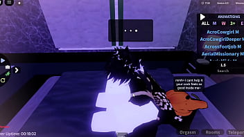 Roblox catgirl gets used like a toy