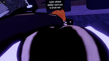 Roblox catgirl gets used like a toy