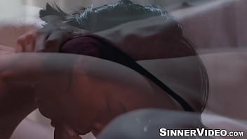 He fucks her hard guilt ridden but still horny bringing this new girl to the orgasm and pleasure she so rightfully deserves