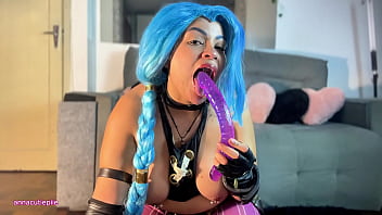 Jinx cosplay creamy pussy fuck with squirt and fart