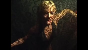 Erotic solo masturbation clip with a radiant blonde