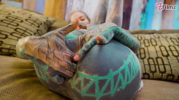 Sexy fishnets highheels stocking solo anal xl dildo play #anal #dildofucking #fishnets #highheels #stocking