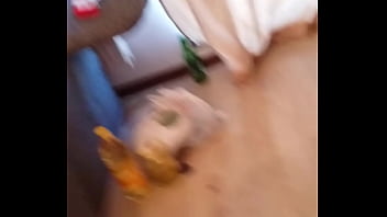 Cute girl gives a blowjob