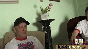 Ebony babe have a hot group fuck 19