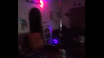 Striper pole in living room