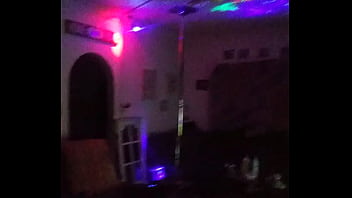 Striper pole in living room