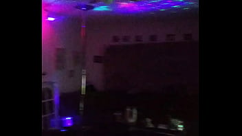 Striper pole in living room