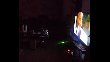 Striper pole in living room