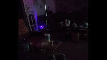 Striper pole in living room